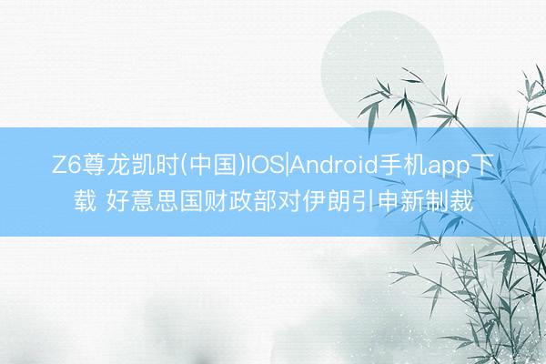 Z6尊龙凯时(中国)IOS|Android手机app下载 好意思国财政部对伊朗引申新制裁