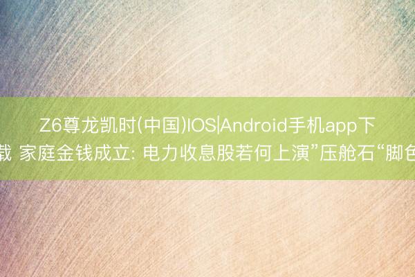 Z6尊龙凯时(中国)IOS|Android手机app下载 家庭金钱成立: 电力收息股若何上演”压舱石“脚色