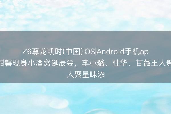 Z6尊龙凯时(中国)IOS|Android手机app下载 甜馨现身小酒窝诞辰会，李小璐、杜华、甘薇王人聚星味浓