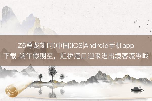 Z6尊龙凯时(中国)IOS|Android手机app下载 端午假期至,虹桥港口迎来进出境客流岑岭