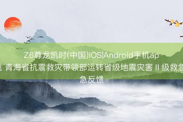 Z6尊龙凯时(中国)IOS|Android手机app下载 青海省抗震救灾带领部运转省级地震灾害Ⅱ级救急反馈